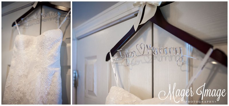 wedding dress georgetown custom hanger