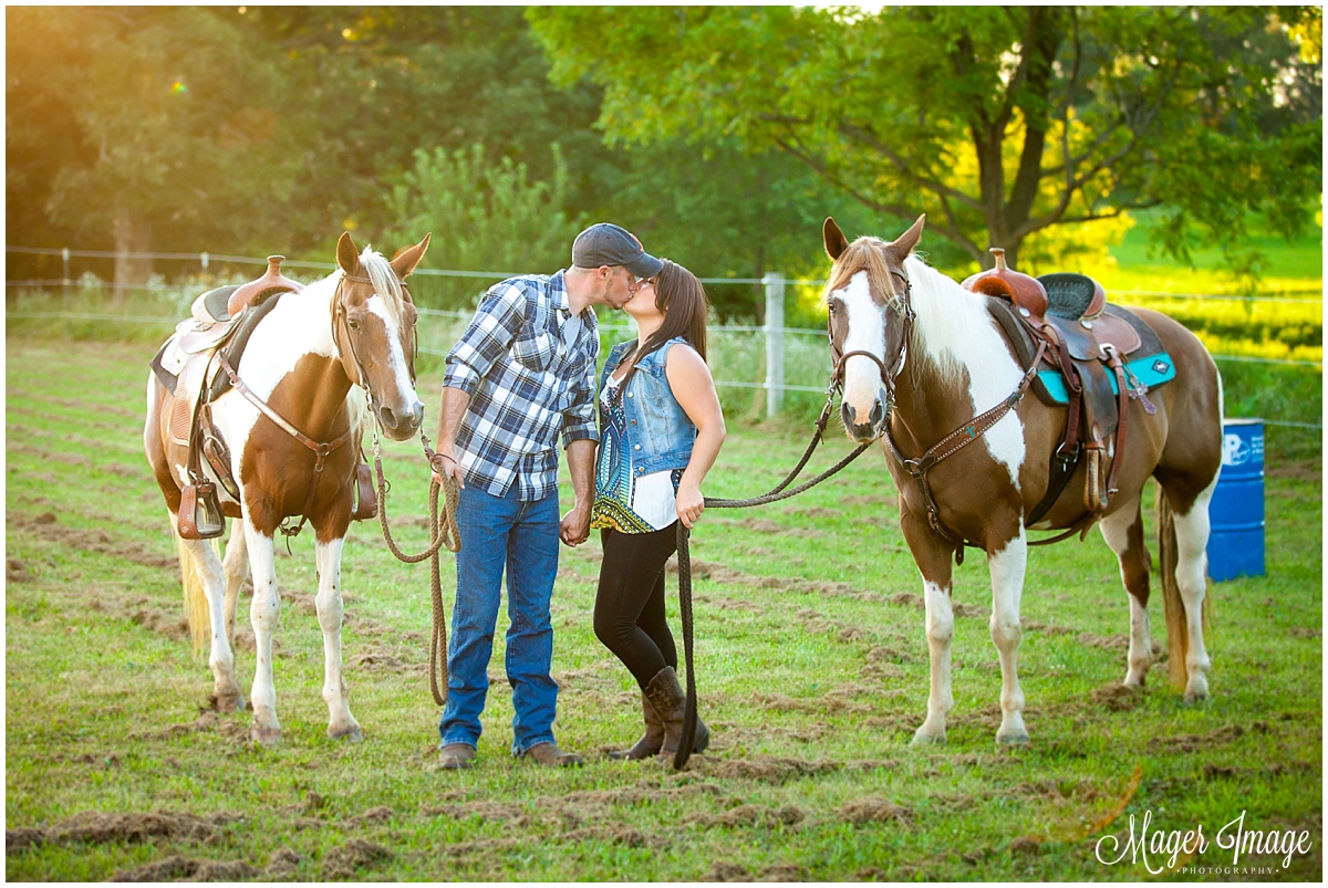 working with horses animals and engagement session