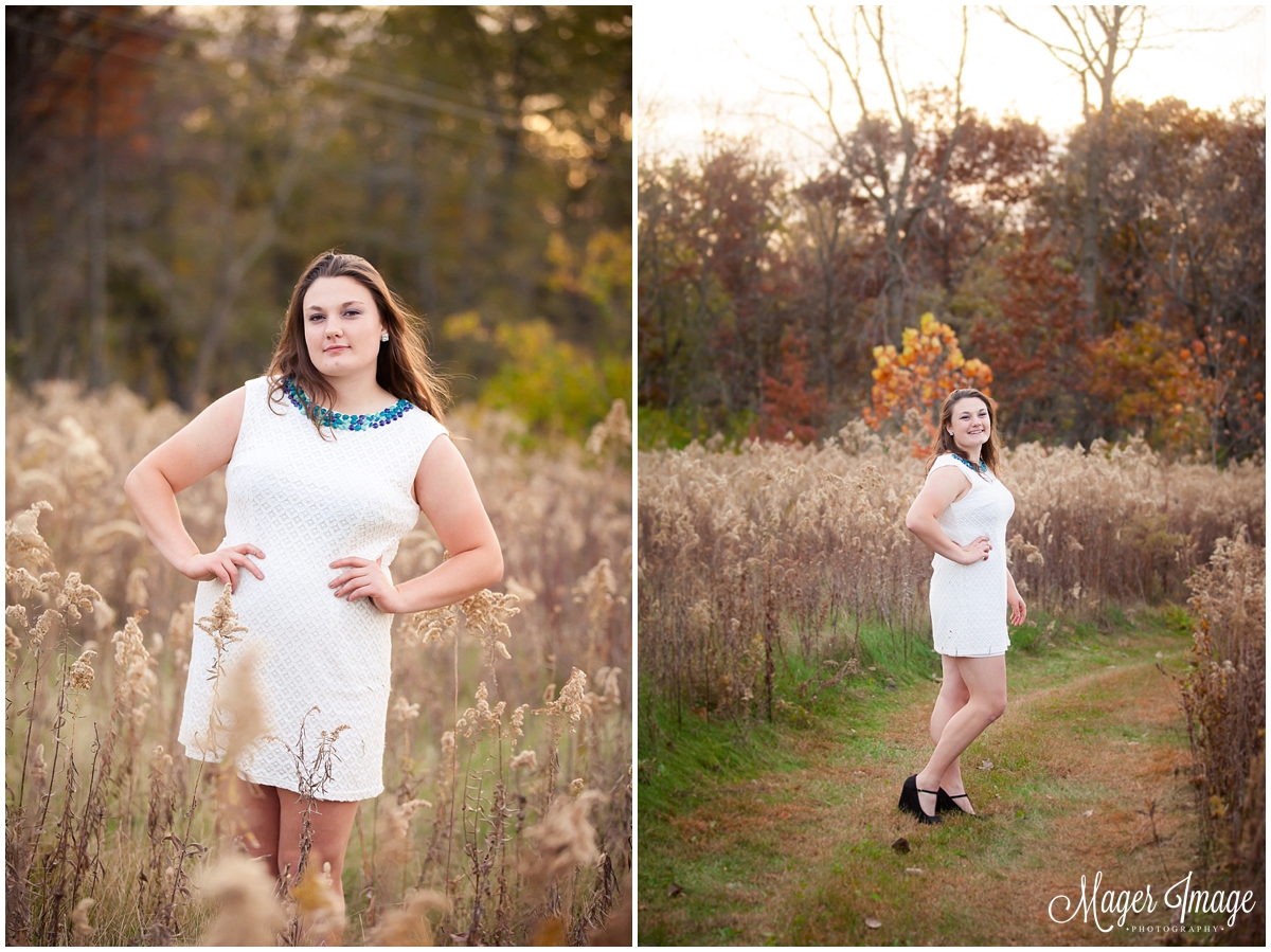 senior girl portraits white dress