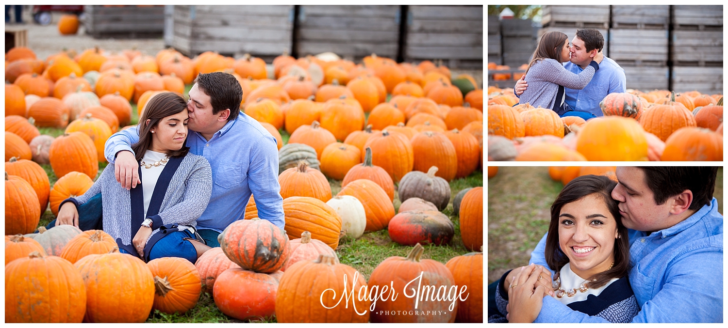 pumpkins fall engagement session