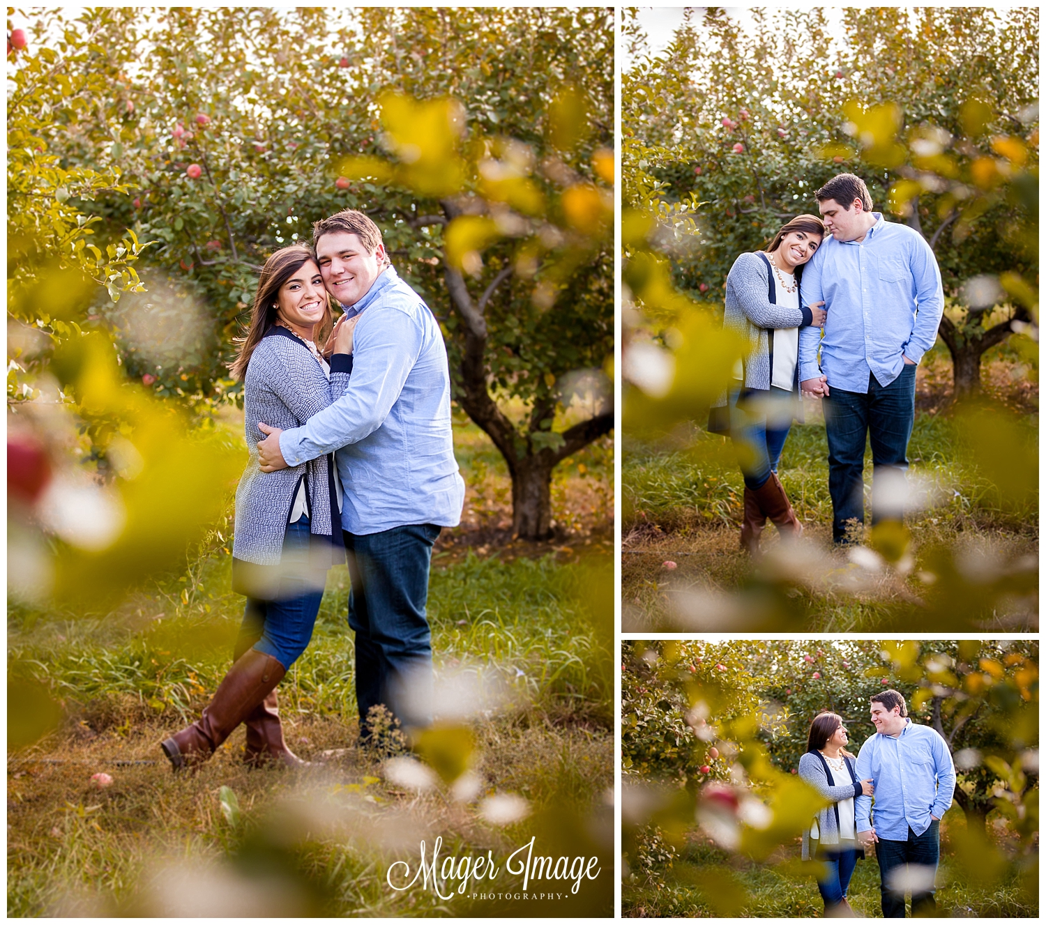 champaign country club wedding, fall engagement pics