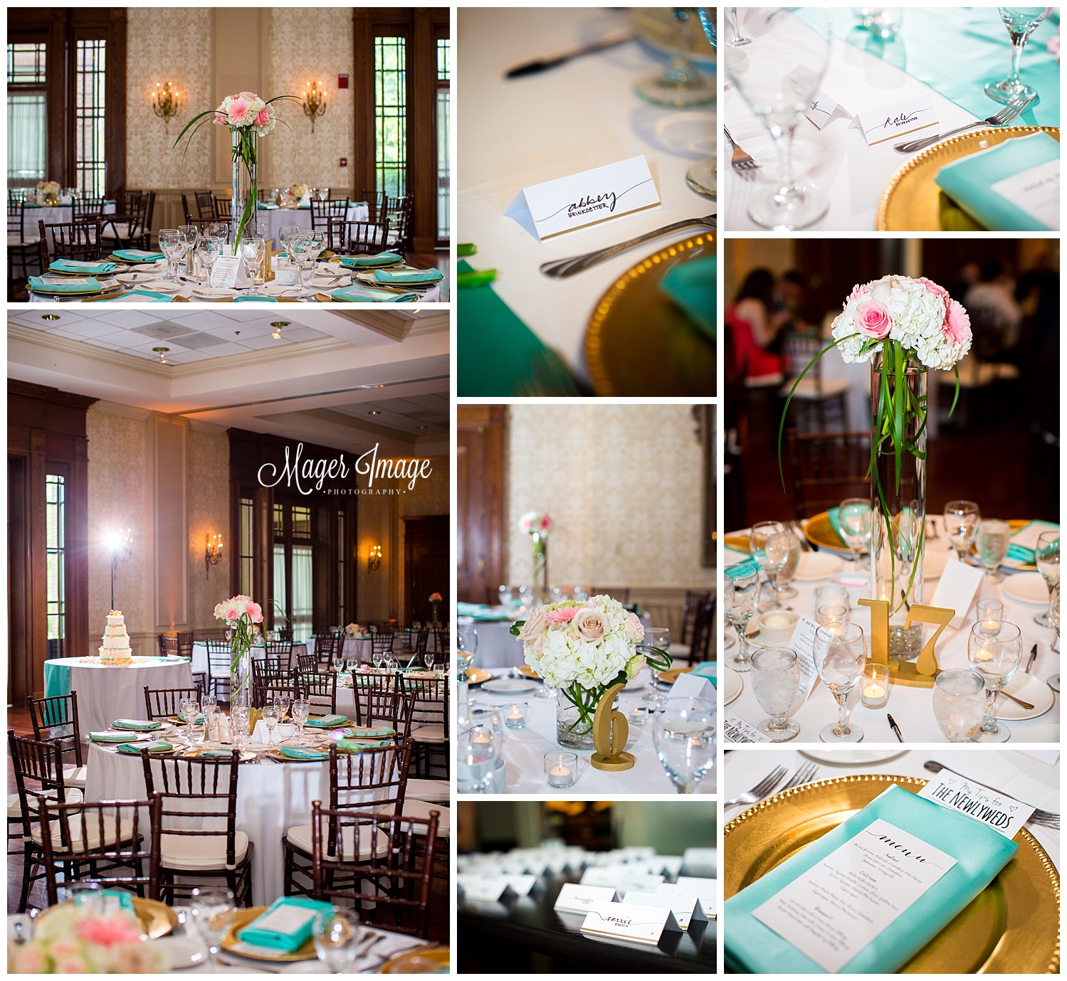 gorgeous champaign country club wedding reception