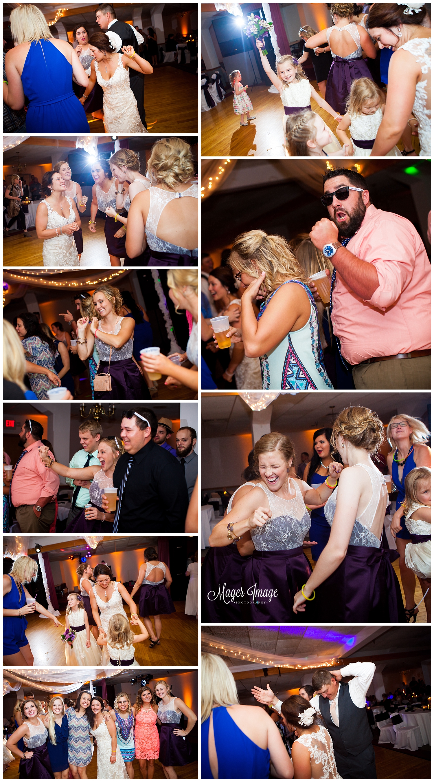 party photos dancing fun wedding reception