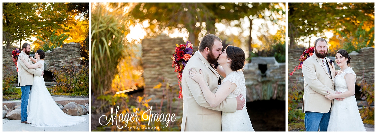 bride and groom fall wedding shelbyville