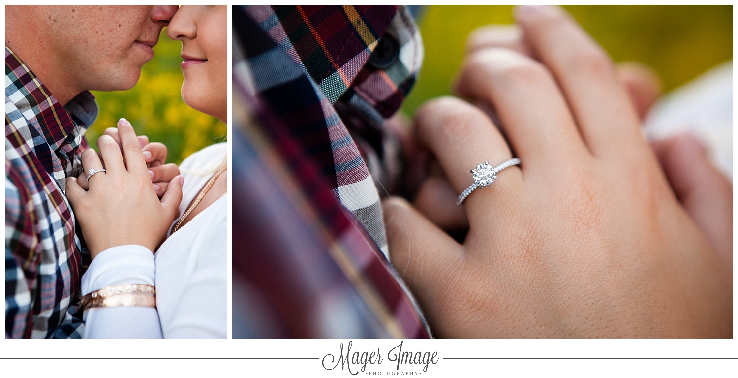 diamond ring closeup macro fall engagement session