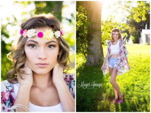 boho floral shoot fun flirty teen