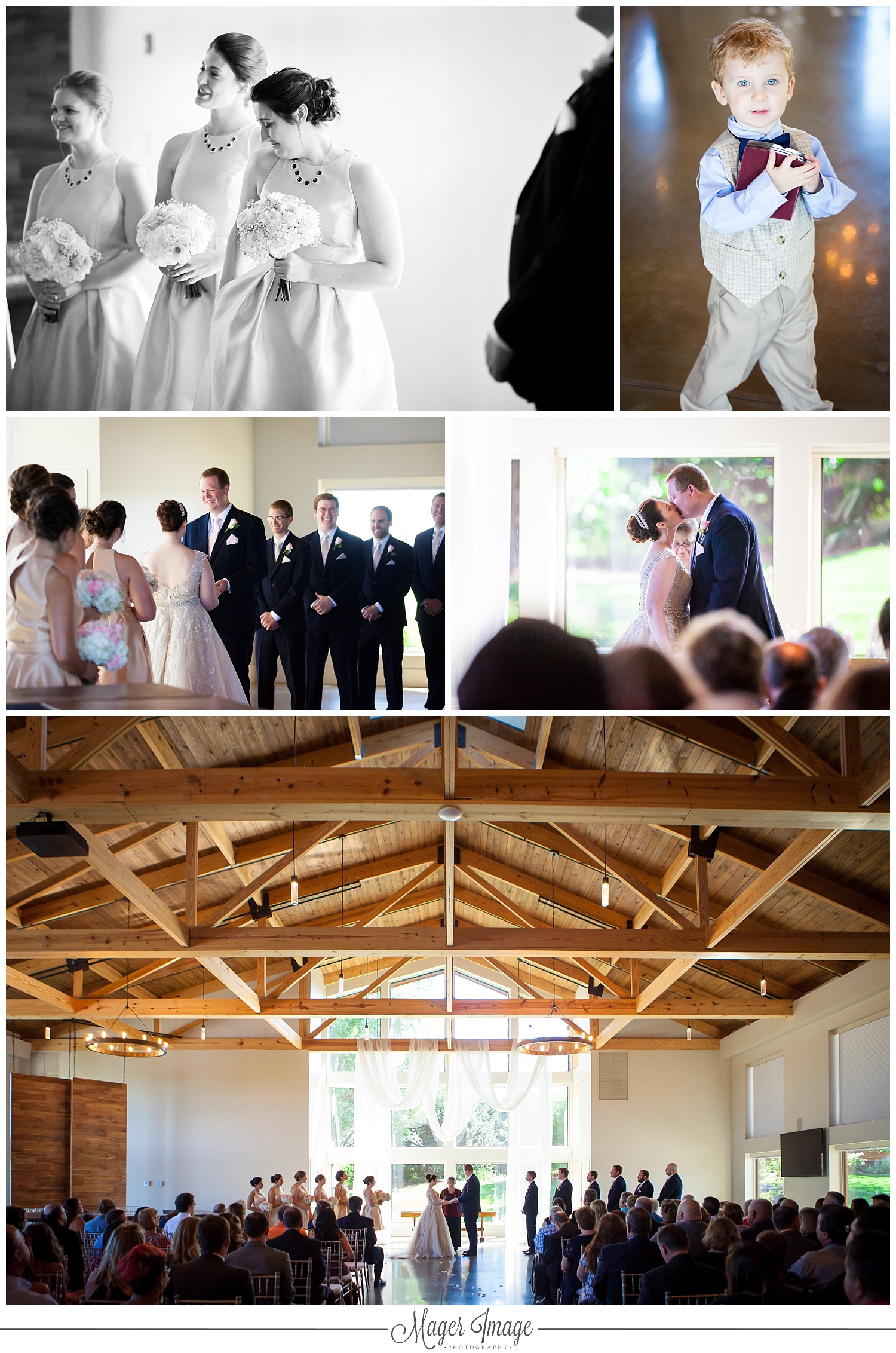 ceremony champaign wood natural light pear tree