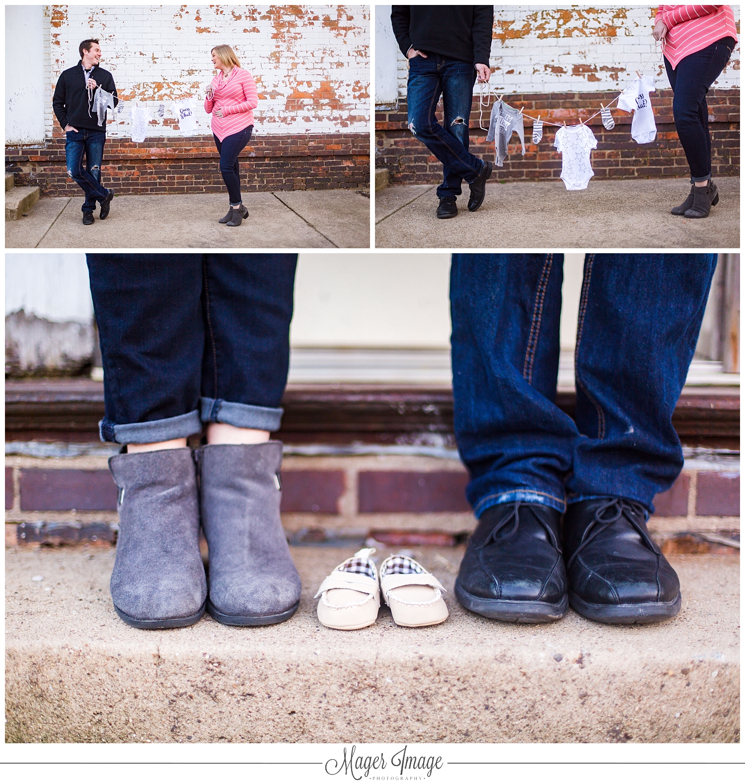 cute pinterest baby announcement shoes clothesline