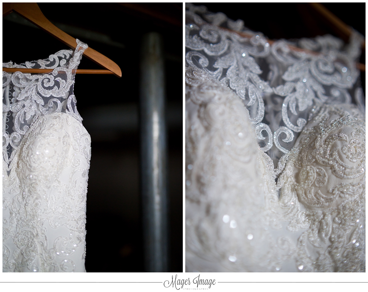 elegant wedding dress lace sequins white