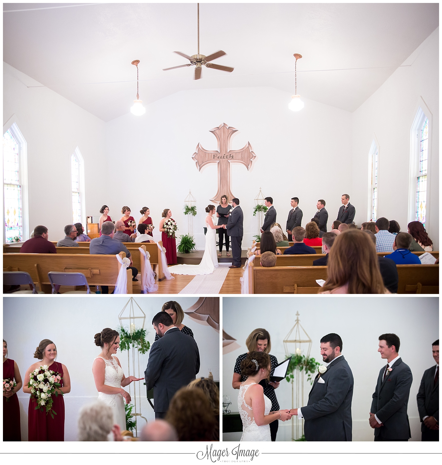 church cross pew guests rings wedding marriage love vows