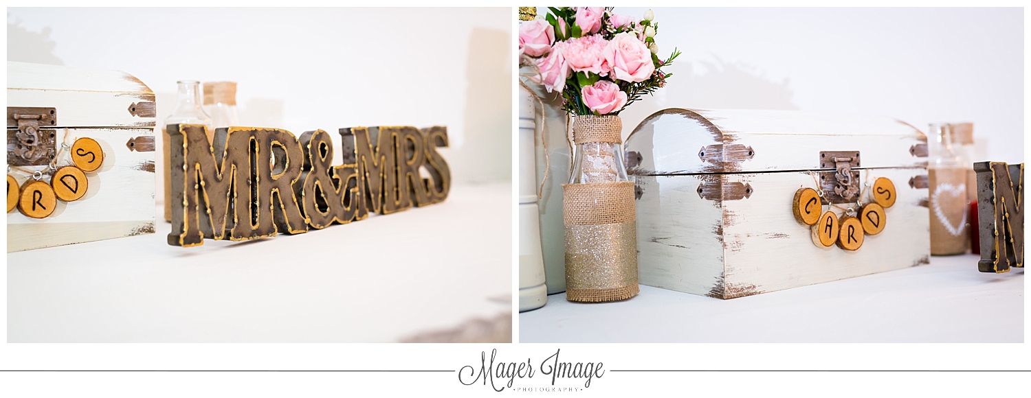 wedding decorations wooden pink rustic