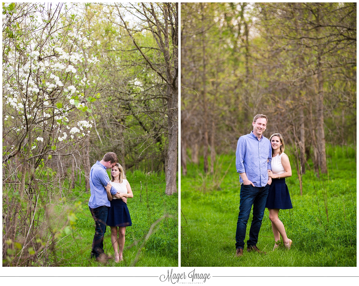 love woodsy engagement session