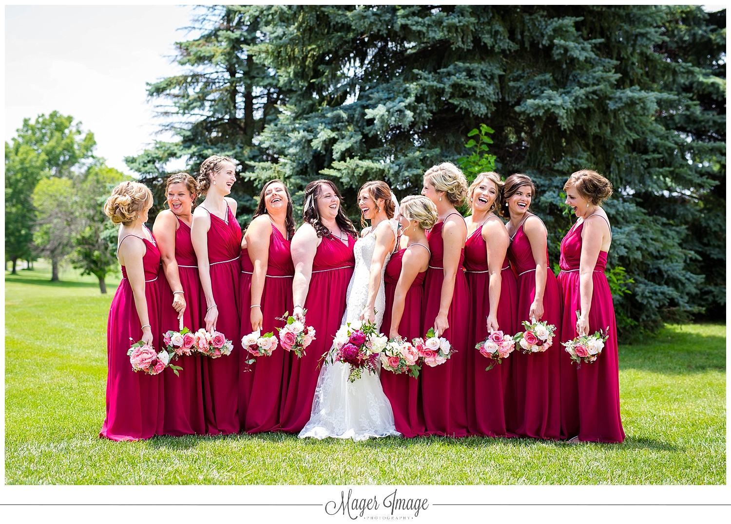 girls wedding day burgundy dresses