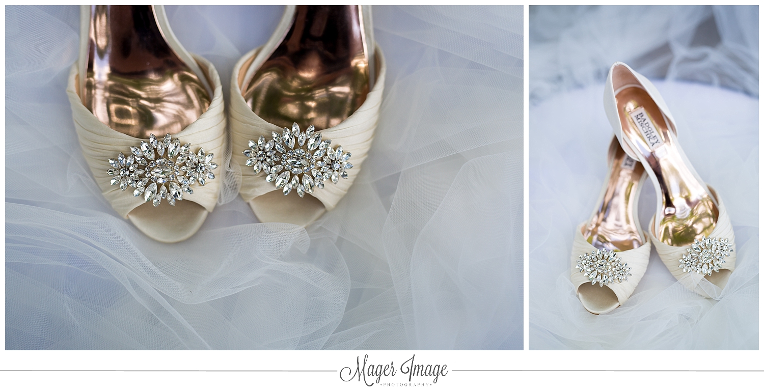 badgley mischka wedding day shoes bride mager image photography