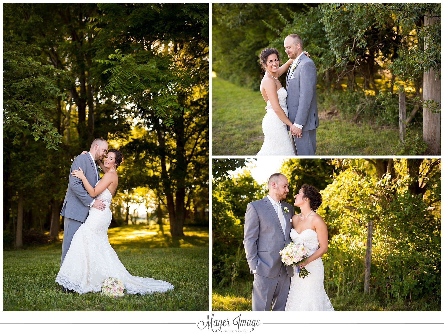 bride groom country outdoors trees