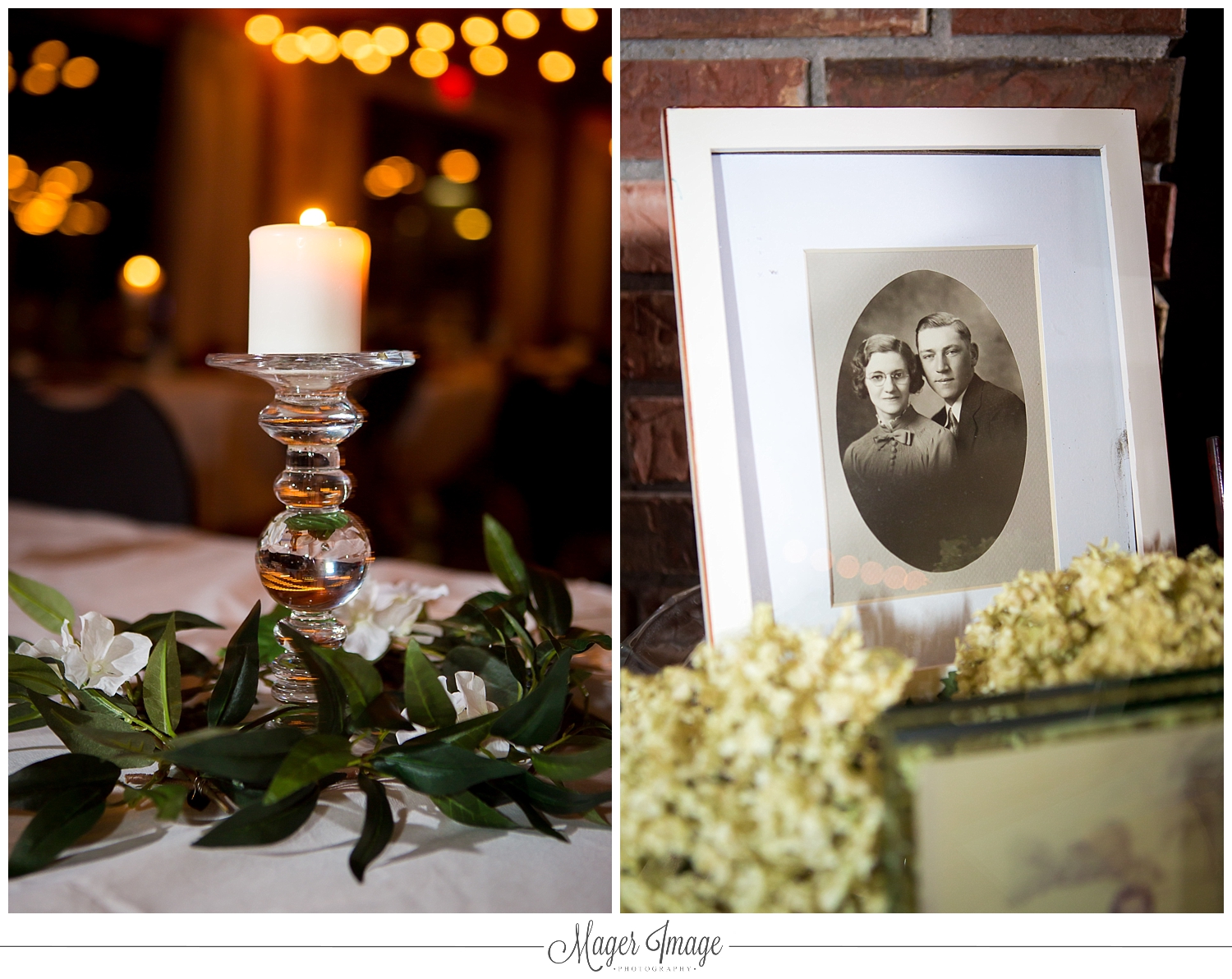 wedding photography decor candle family heirloom