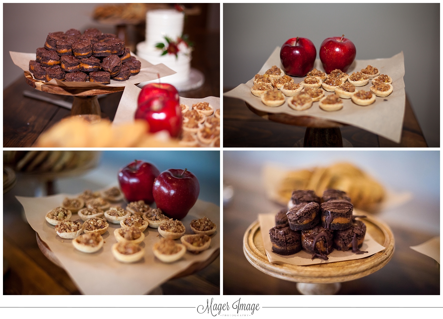 mini desserts apple brownie