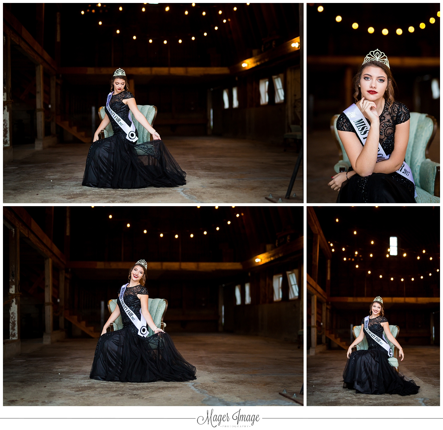 indoor barn queen gown pageant chair