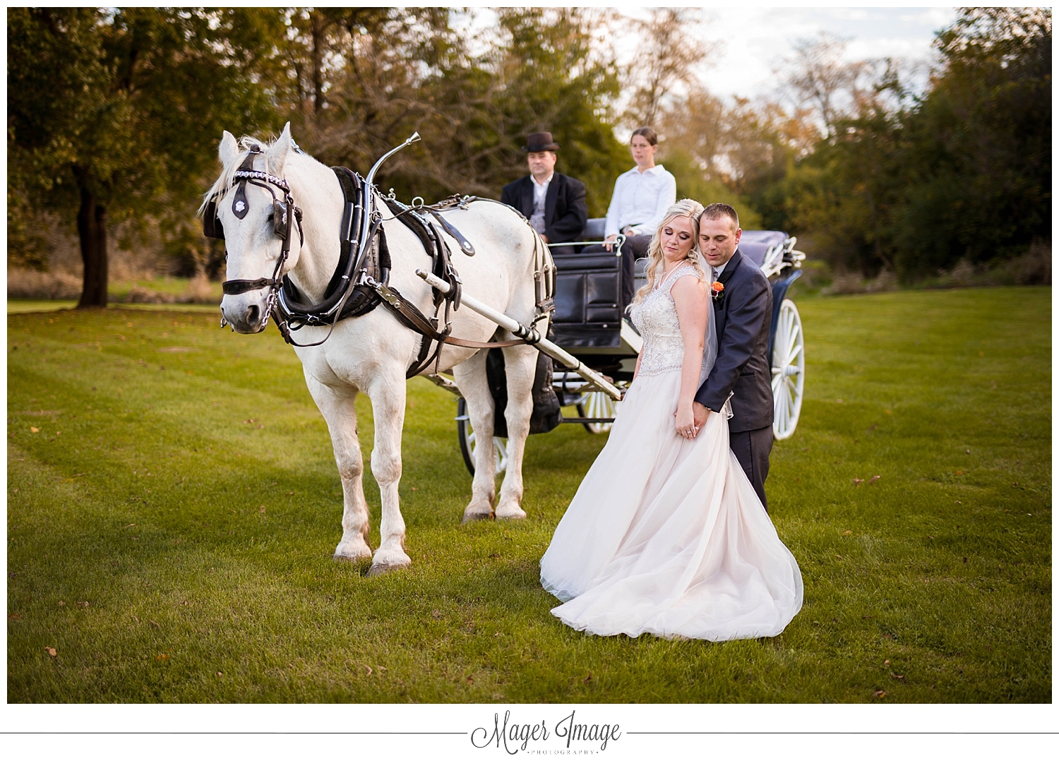 horse carriage ceremony entrance