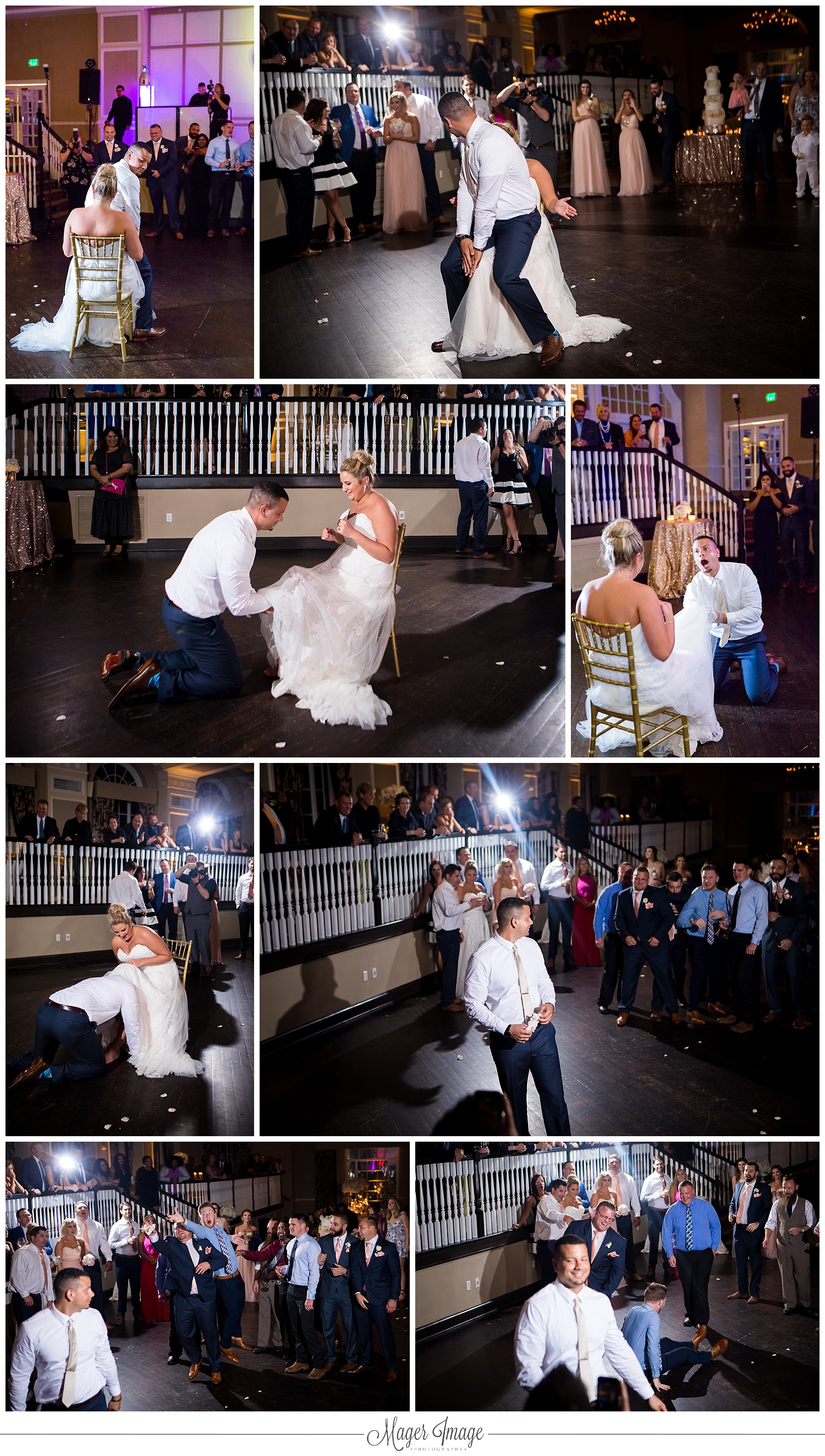 groom dance garter toss