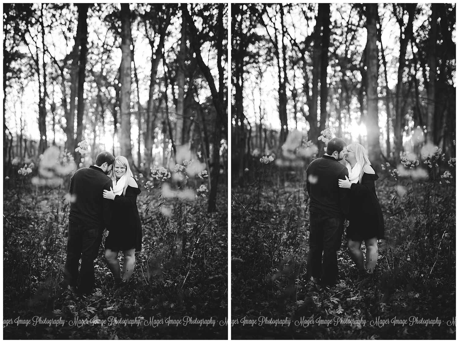 love engagement session in lake of the woods