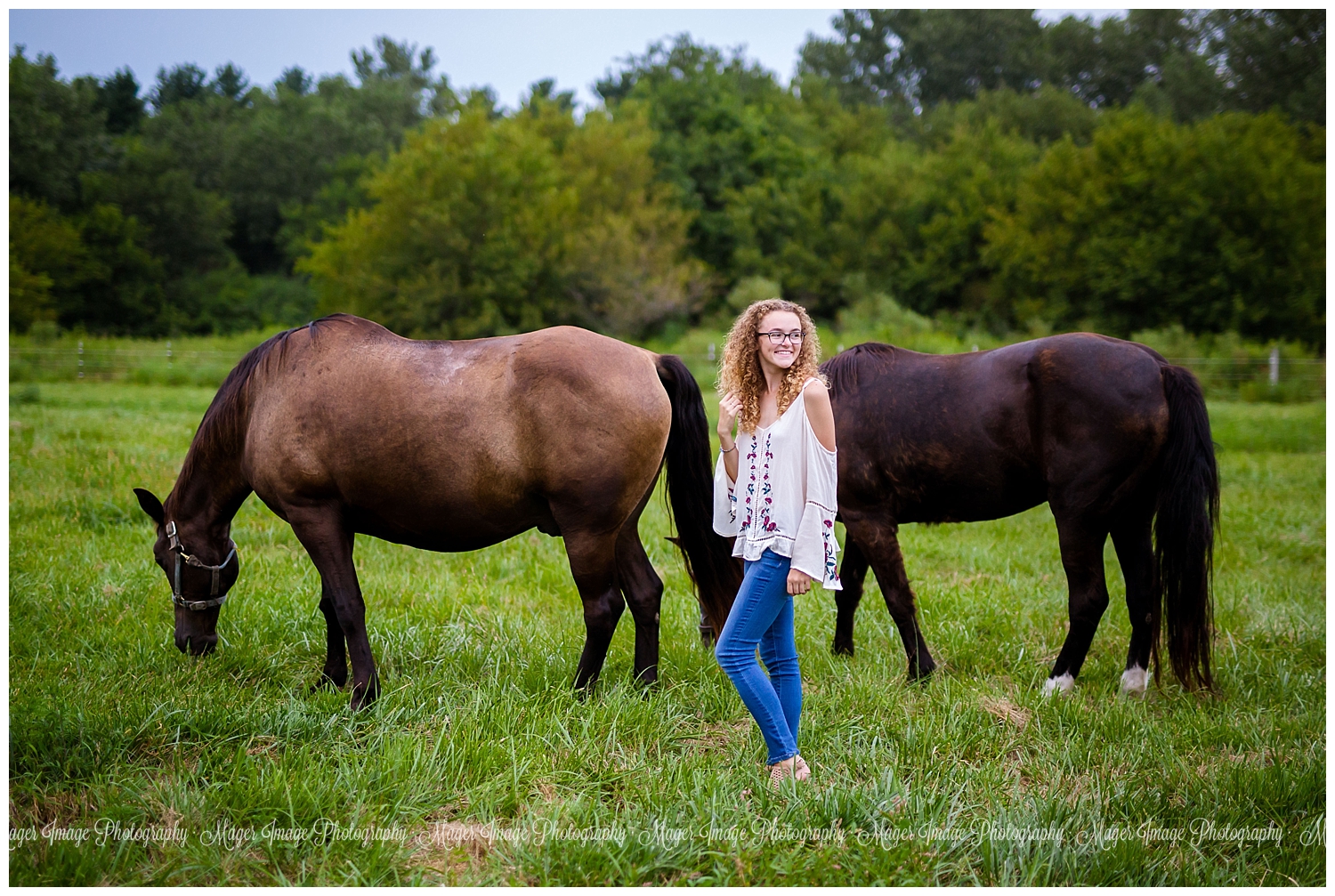 horses country senior photography