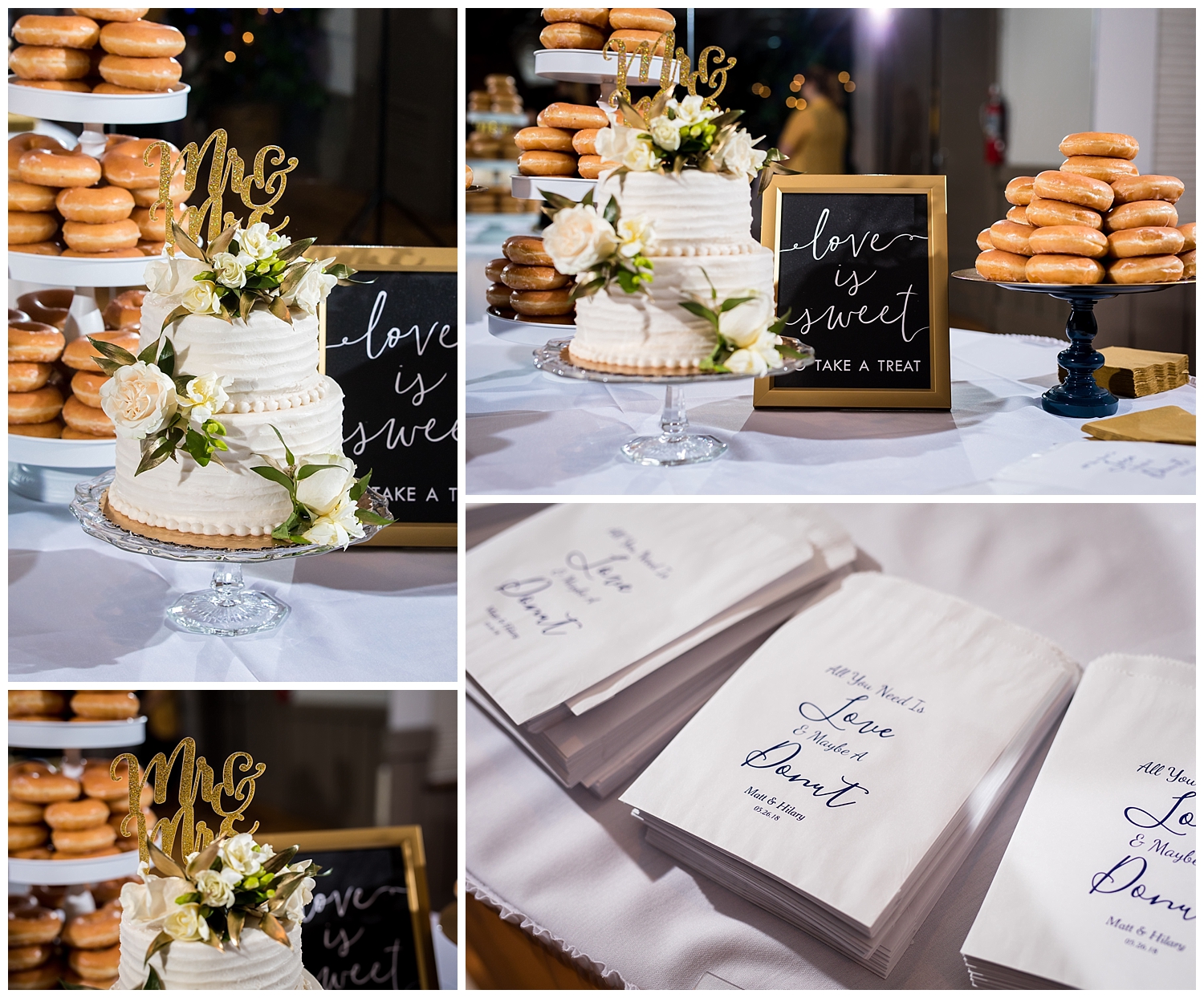 donuts sweets wedding table