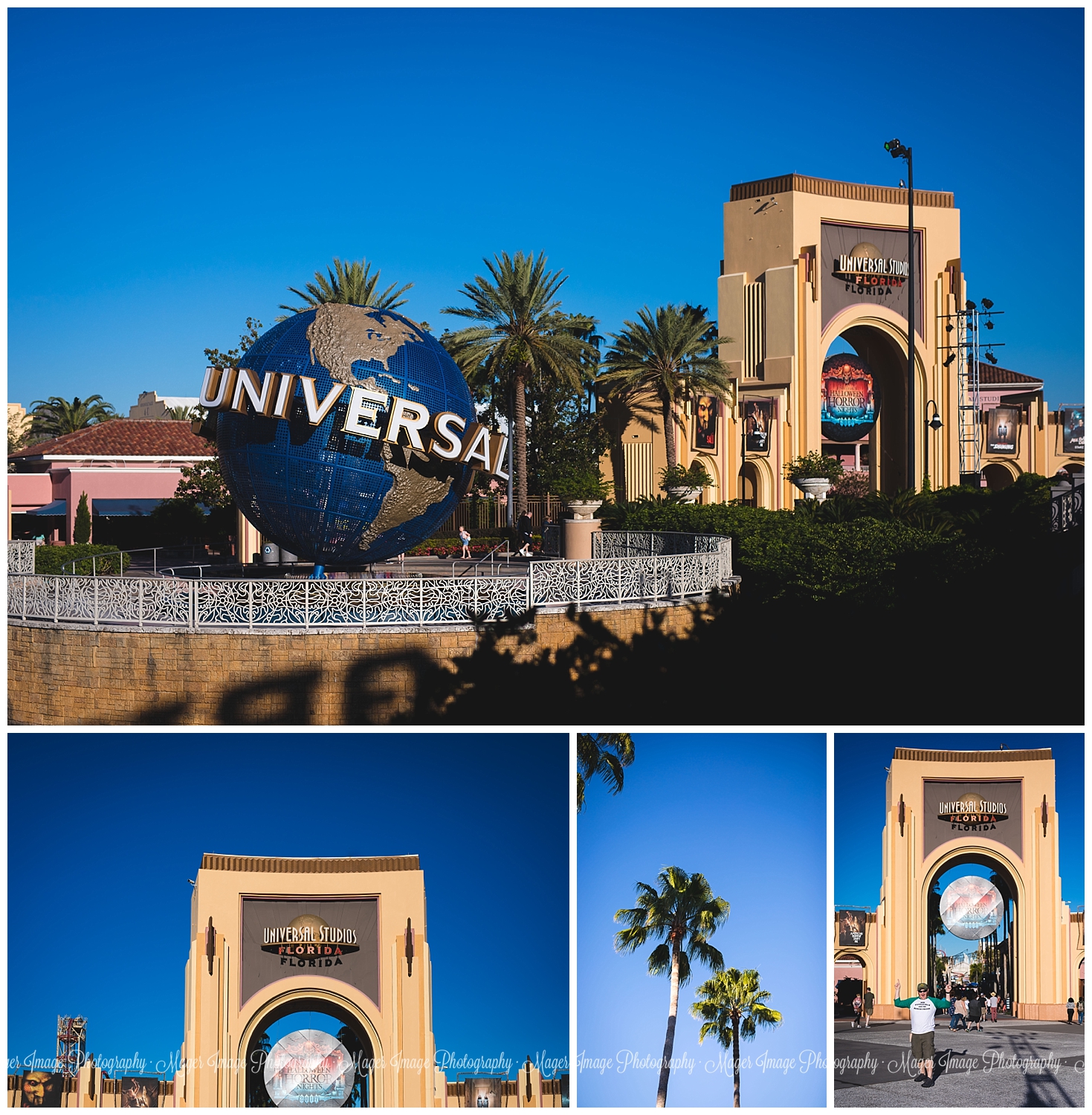 universal studios world entrance globe