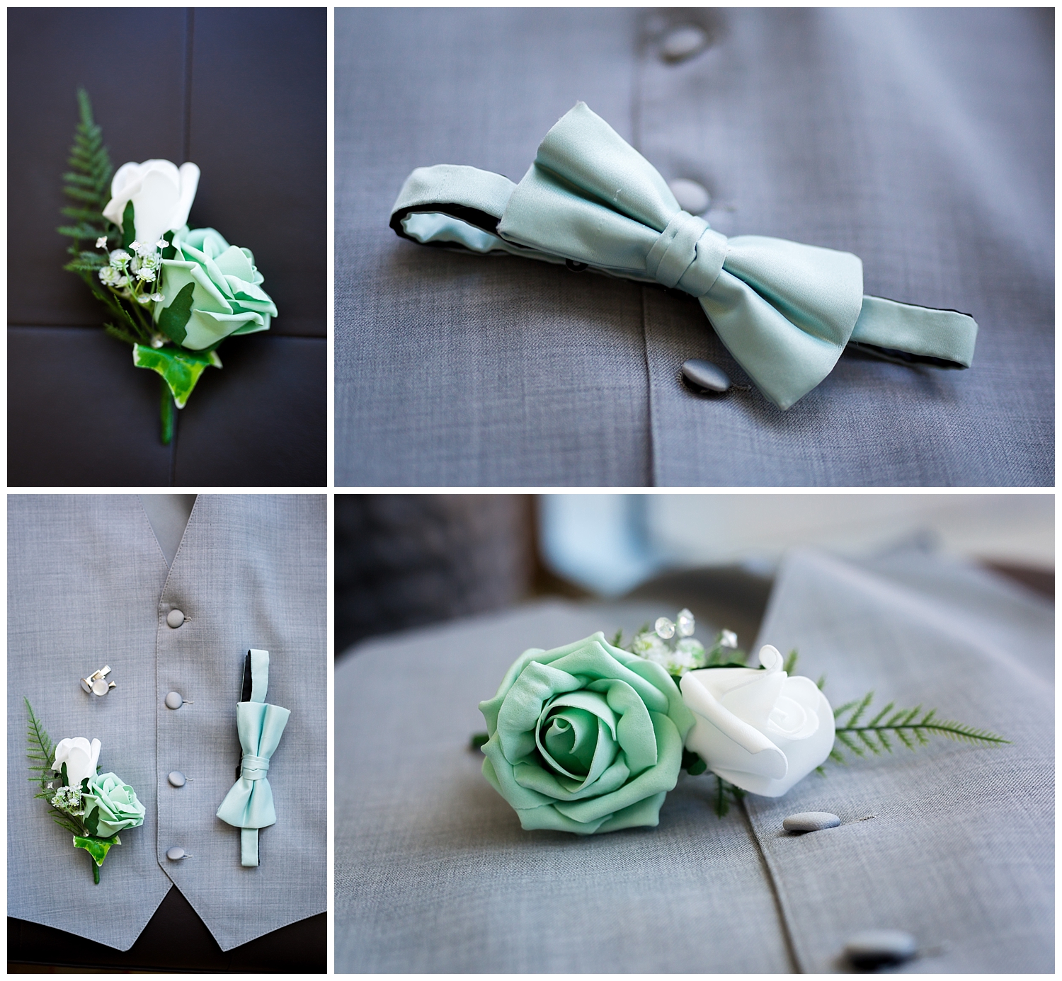 mint grey silver wedding colors