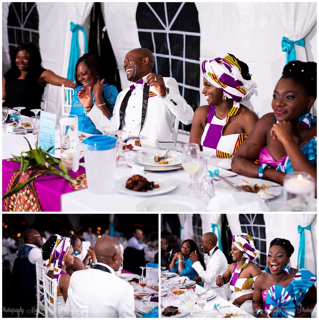 african couple wedding day toasts 