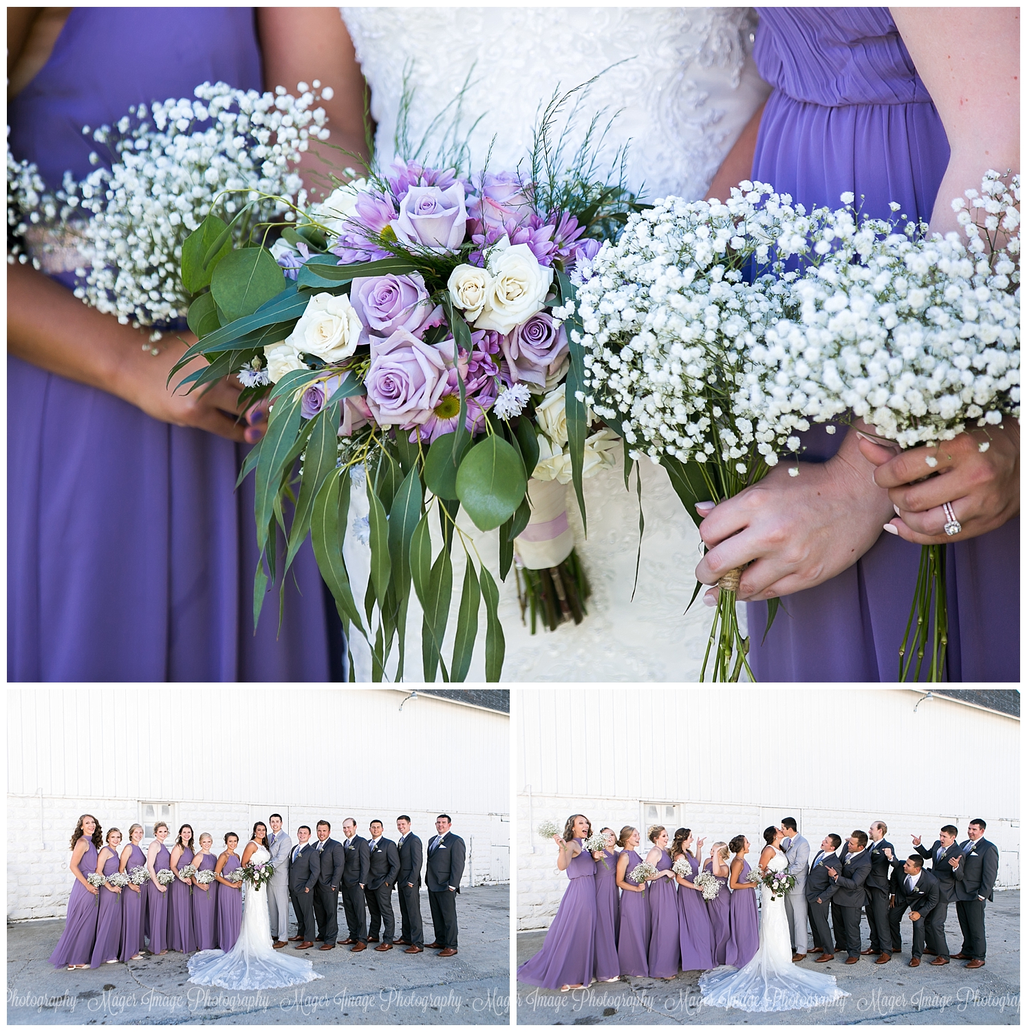 purple green grey wedding colors