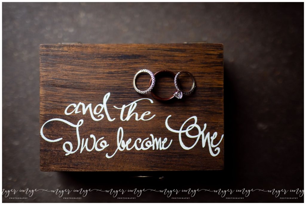 ring box rustic wedding quote