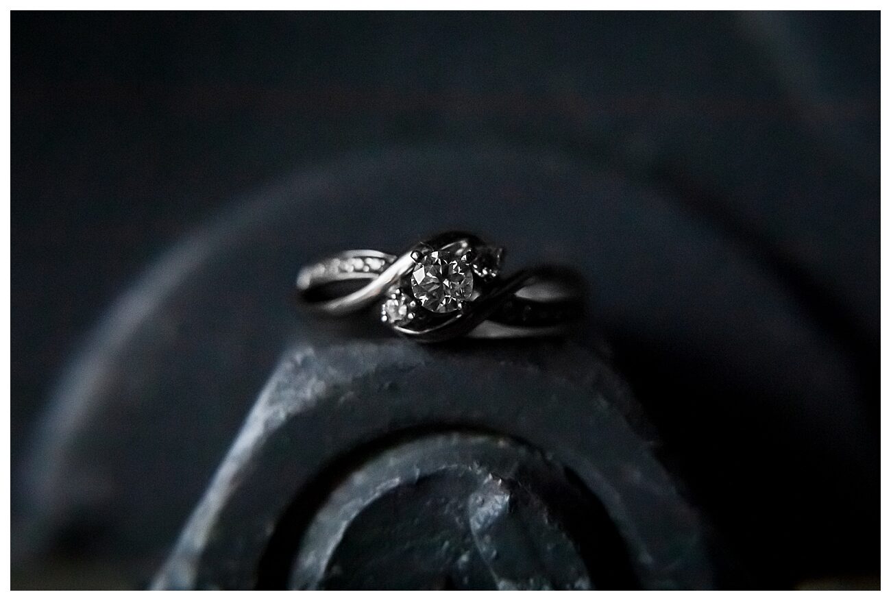 traditional silver engagement ring