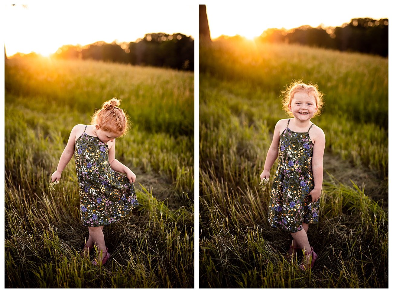 prairie grass toddler photography