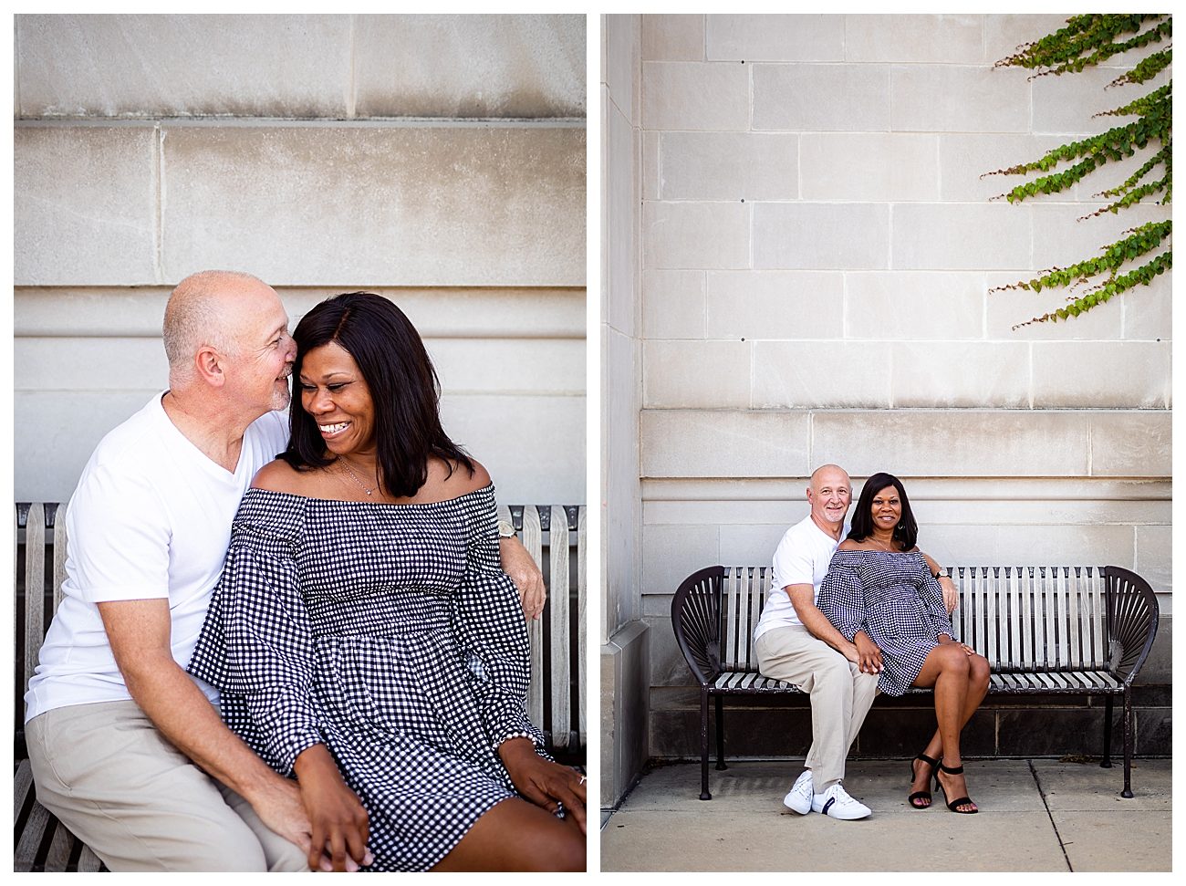 downtown urbana summer engagement session