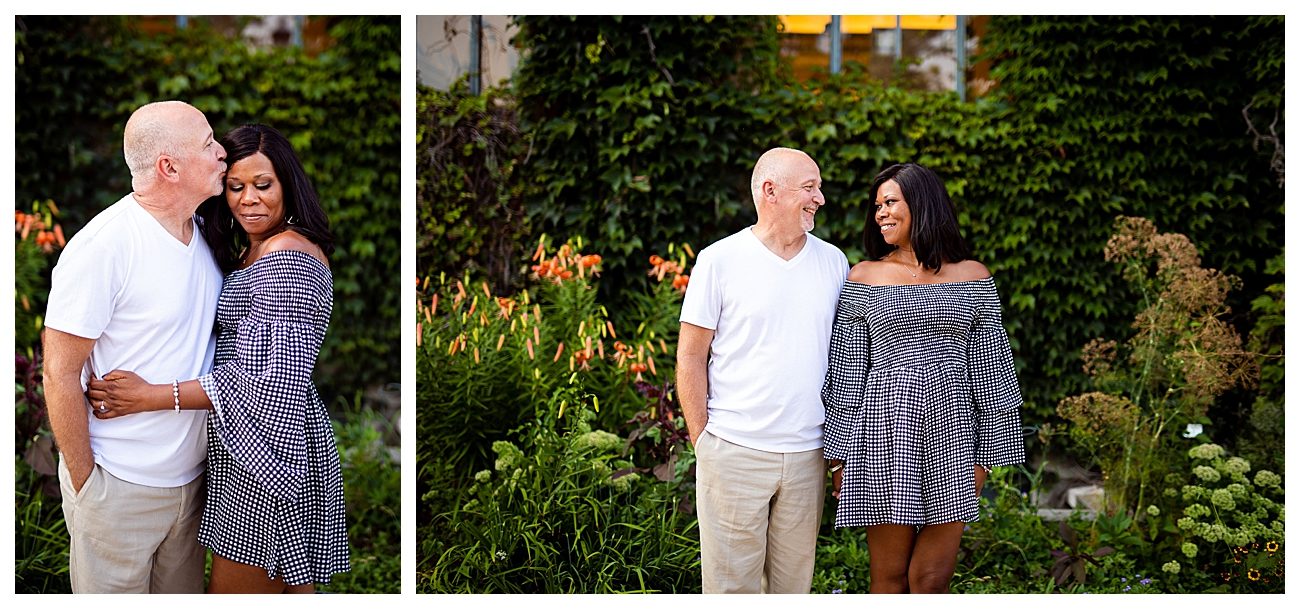 downtown urbana summertime engagement session