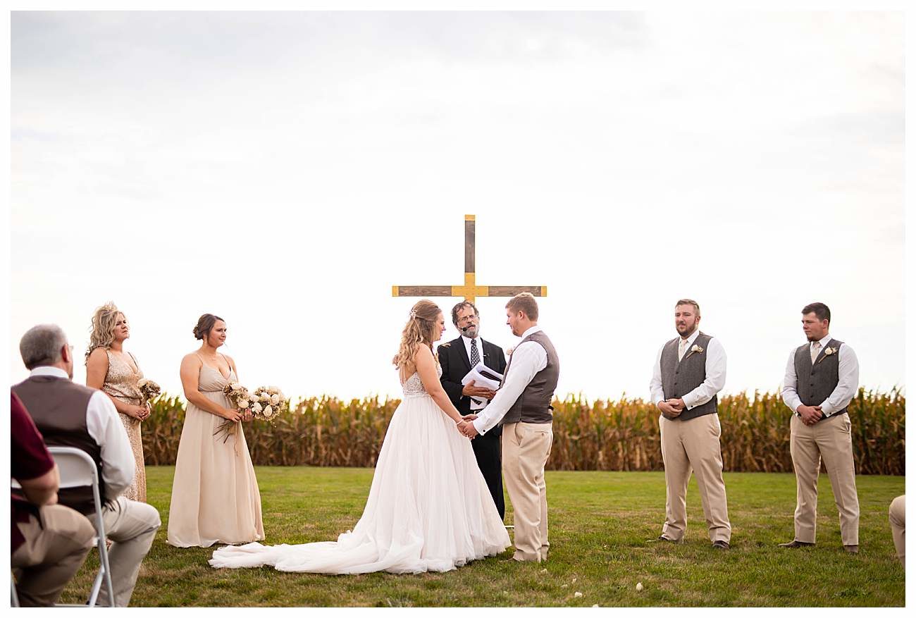 fall country outdoor wedding paxton illinois