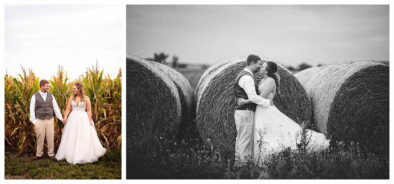 outdoor fall country wedding photography