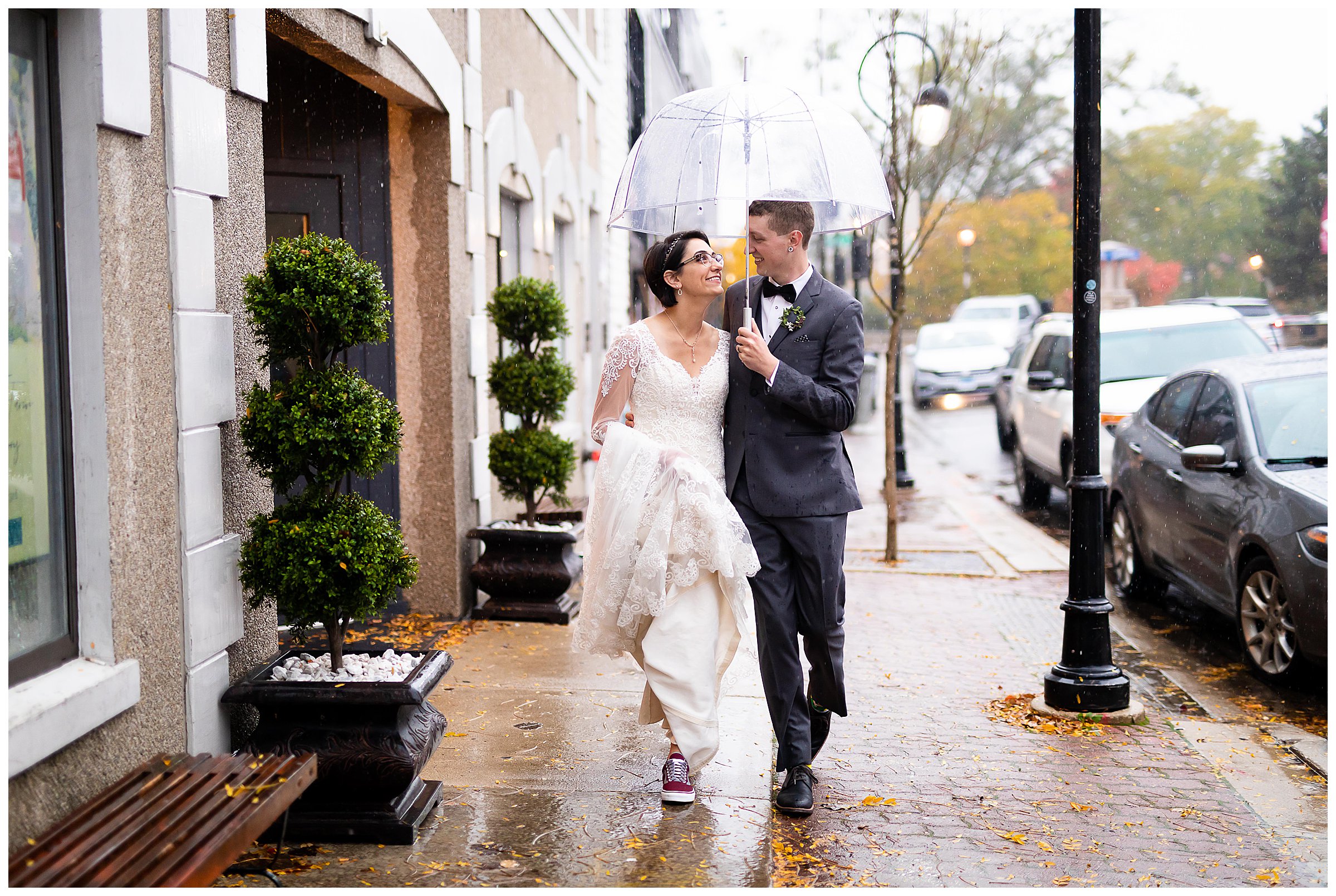 rainy wedding day 