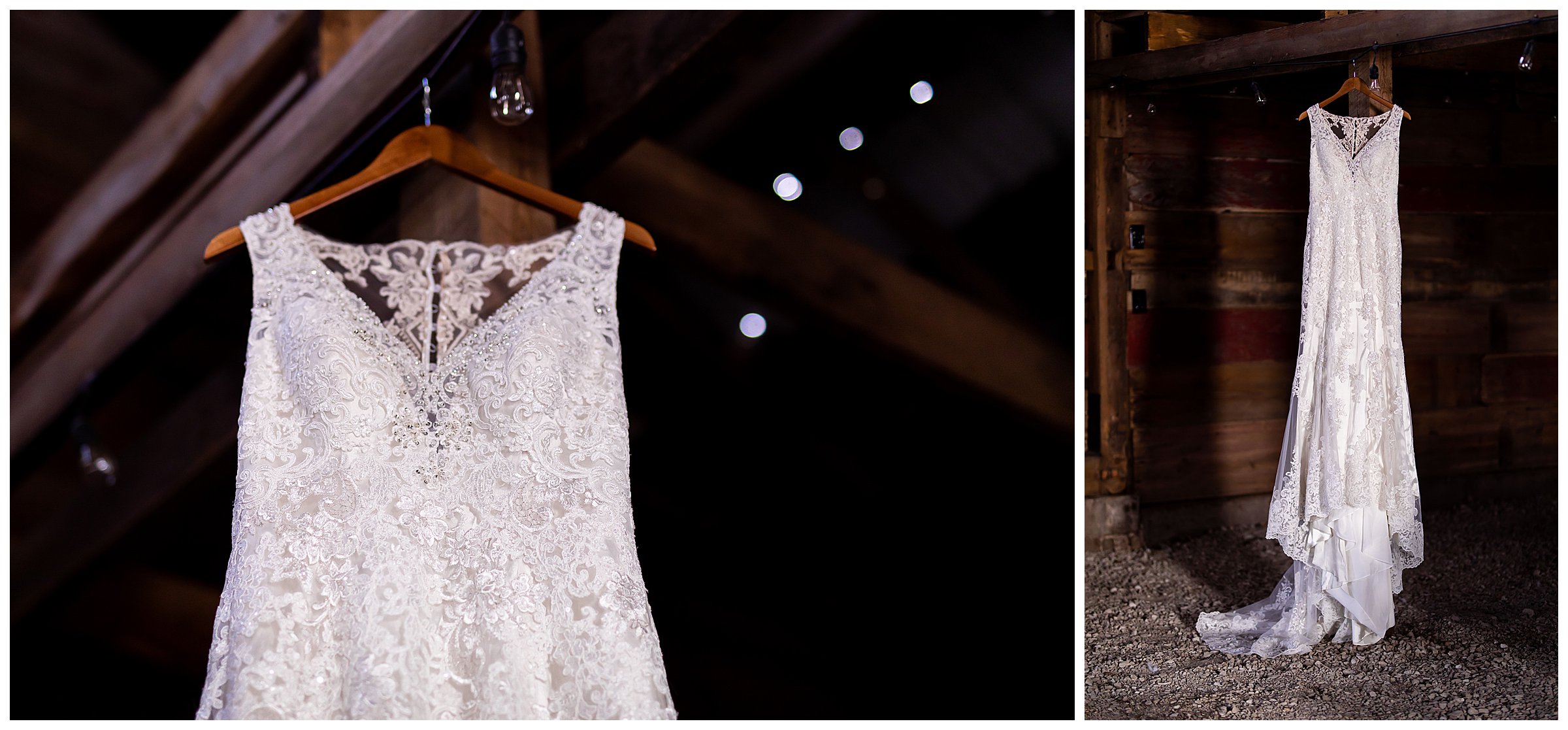 lace barn wedding dress