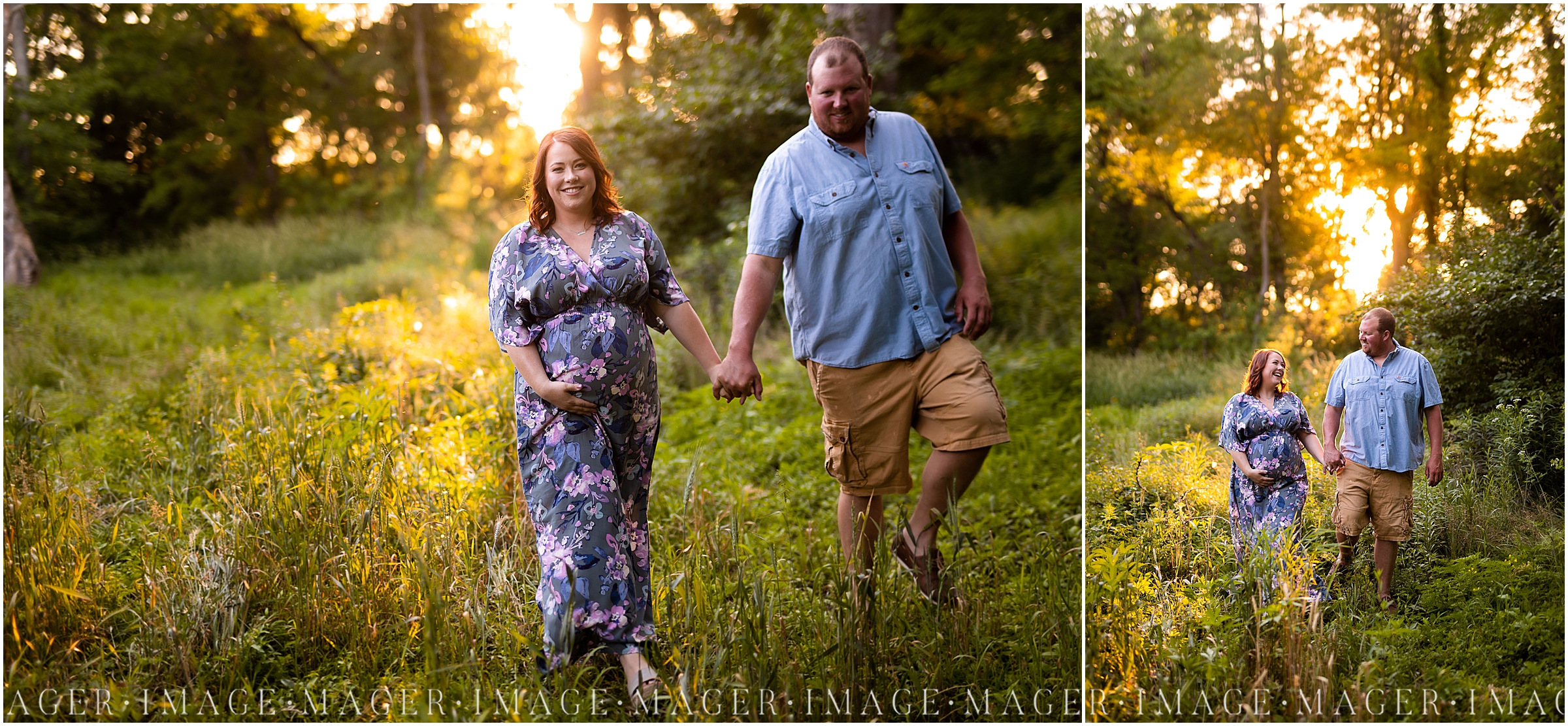 country midwest golden hour maternity 