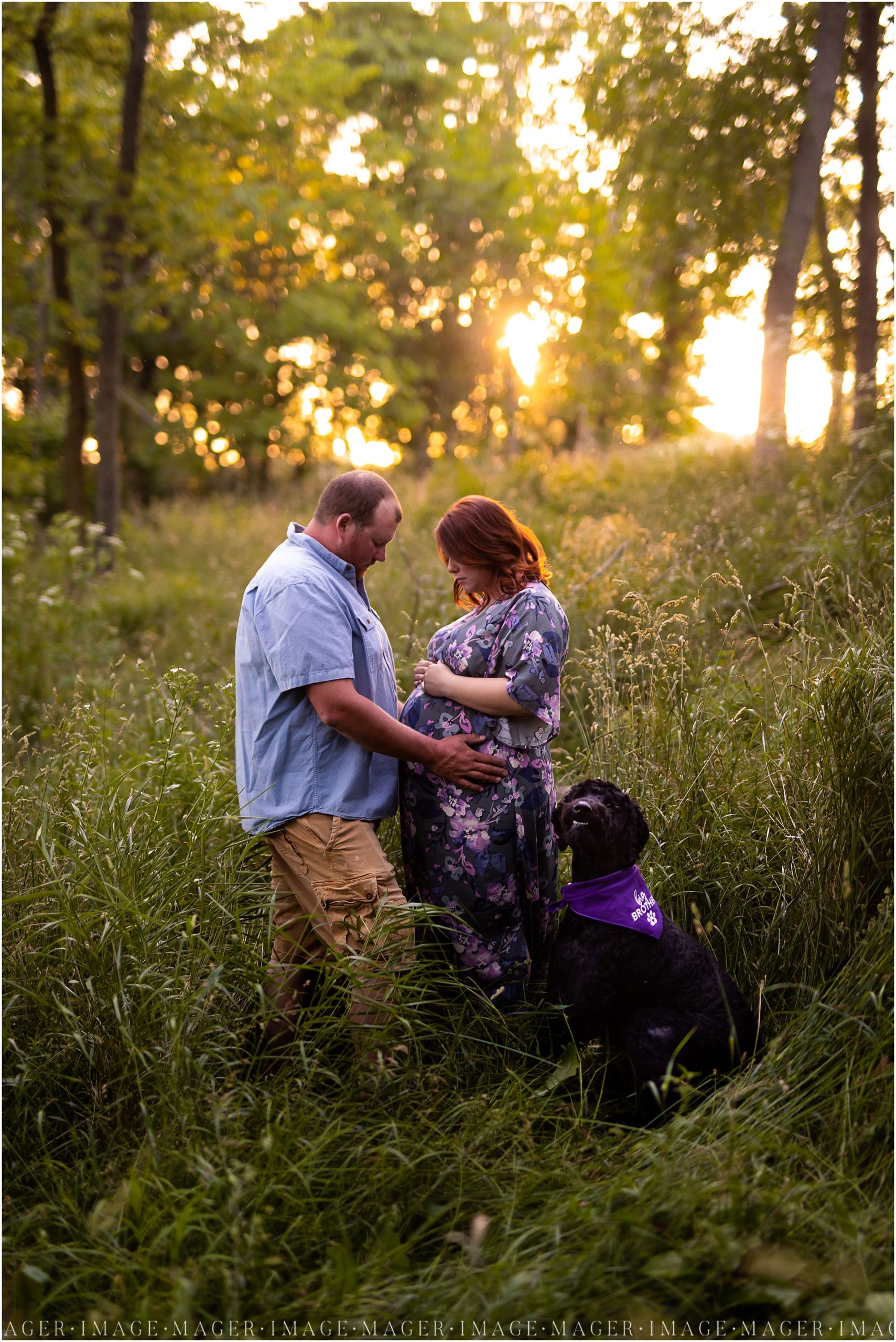 midwest sunset maternity session