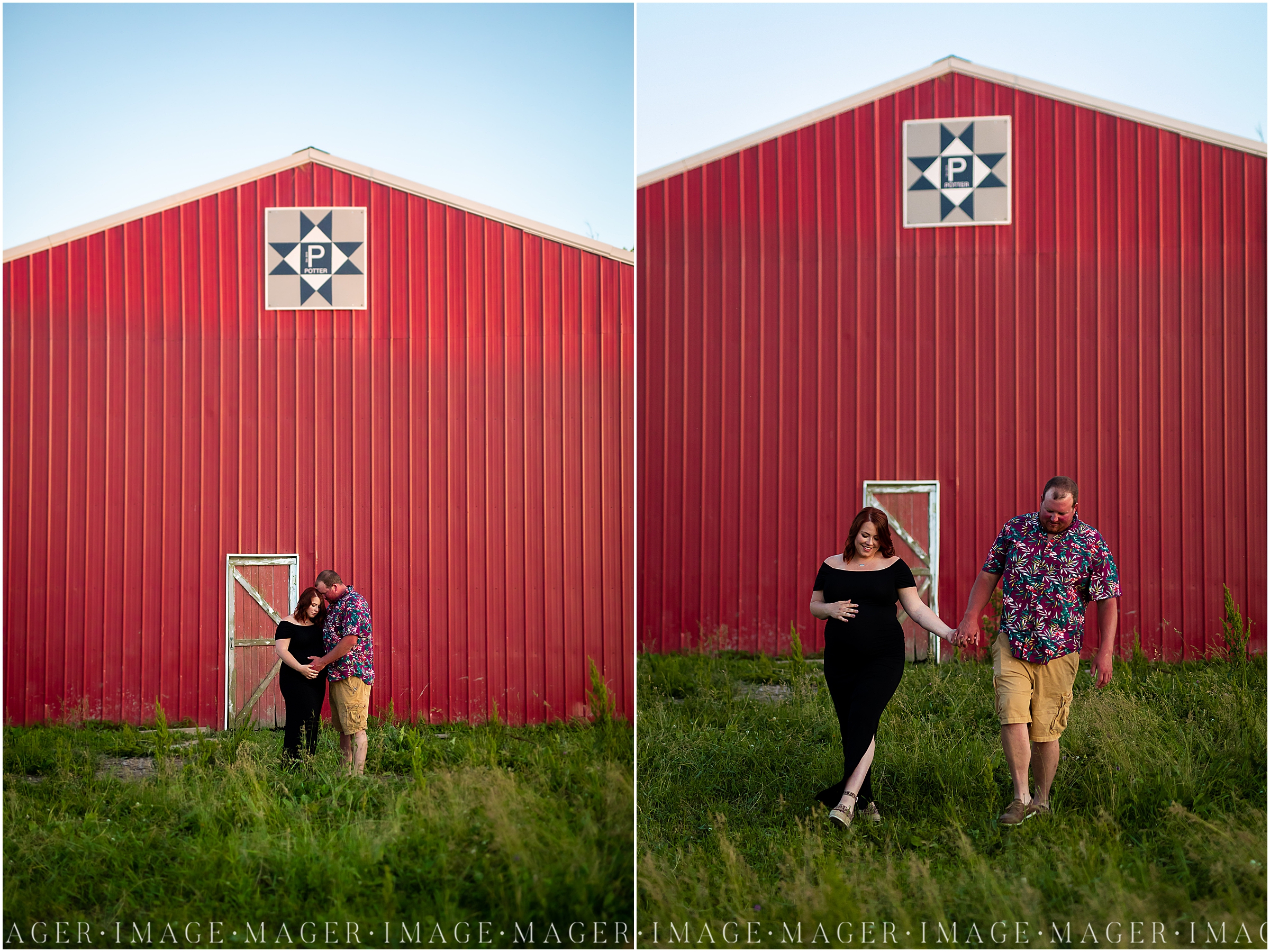 midwest farm maternity session