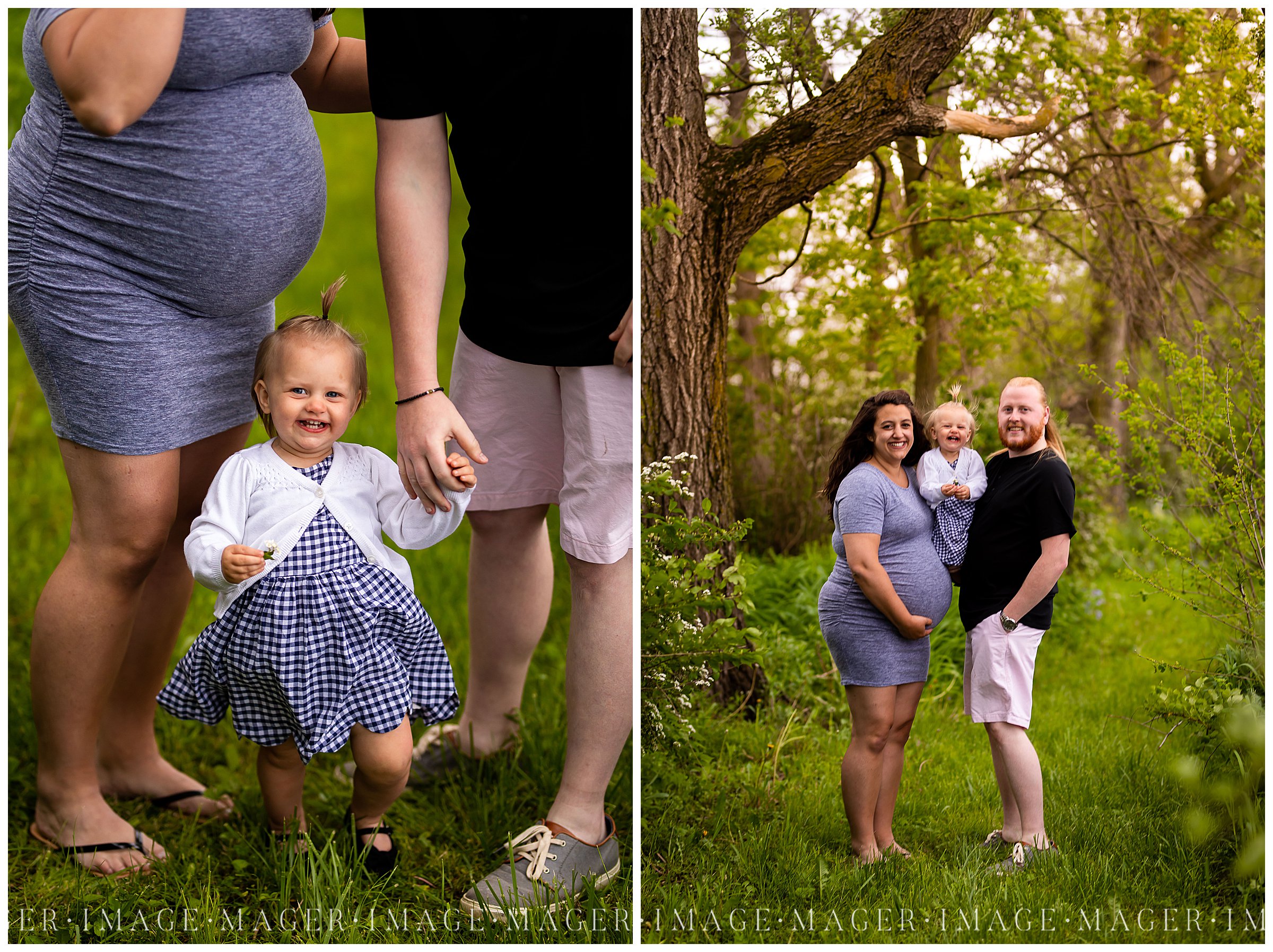 family summer maternity session