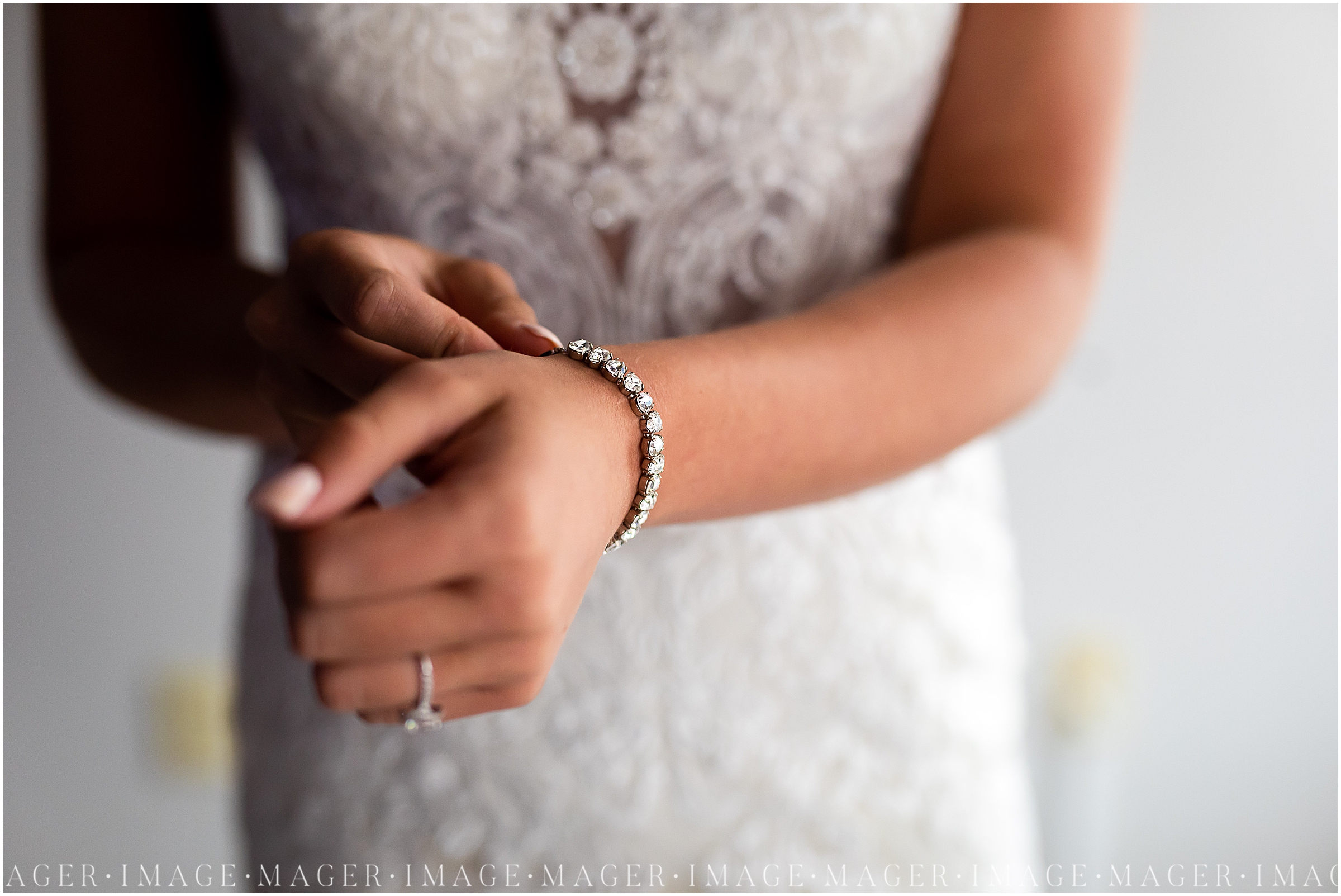 simple diamond wedding day bracelet