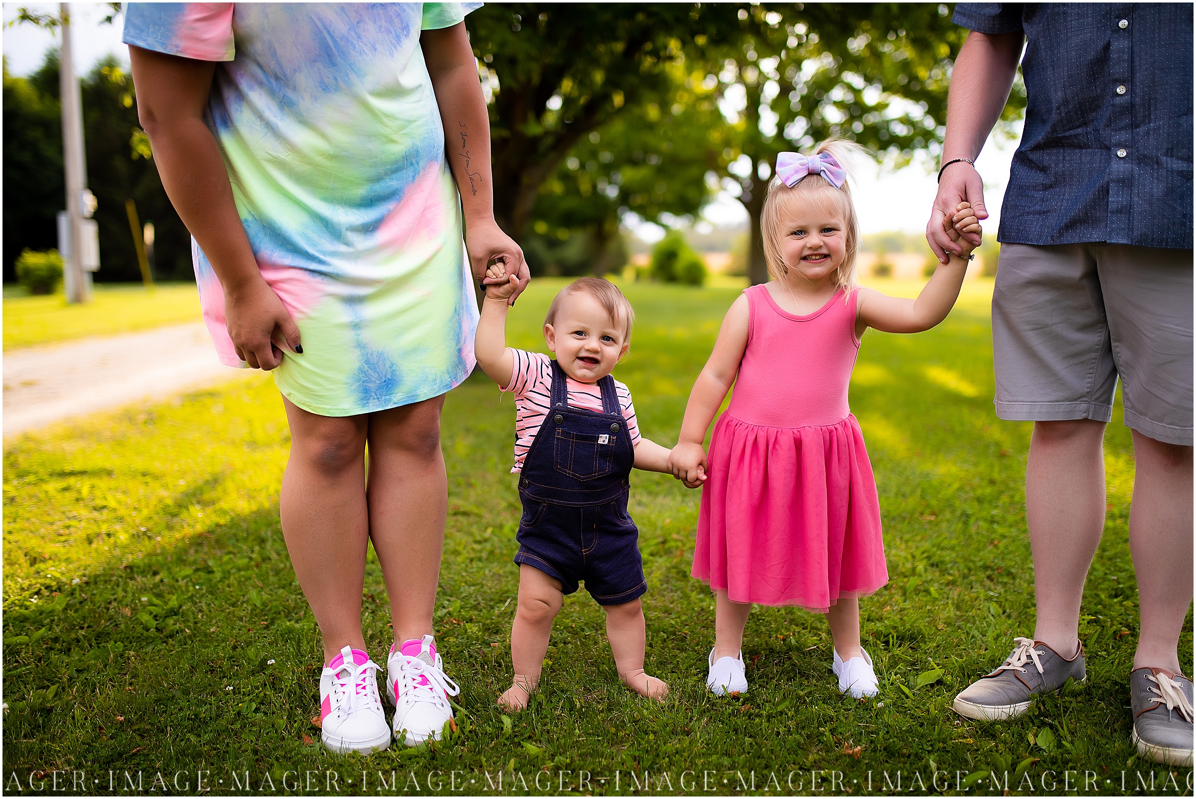 spring colorful family session