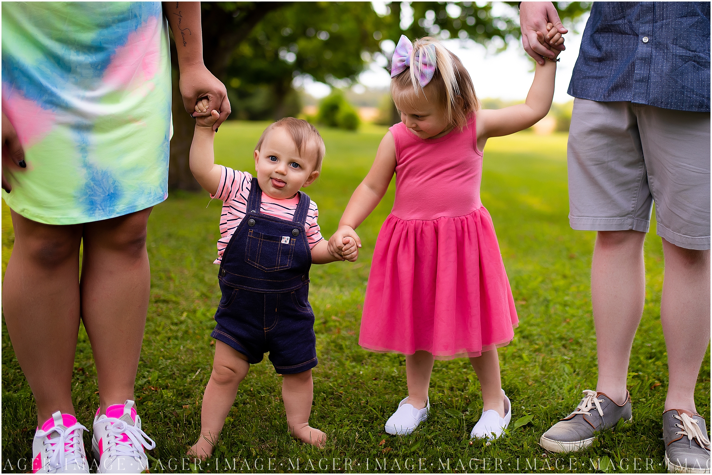 colorful spring magers family session