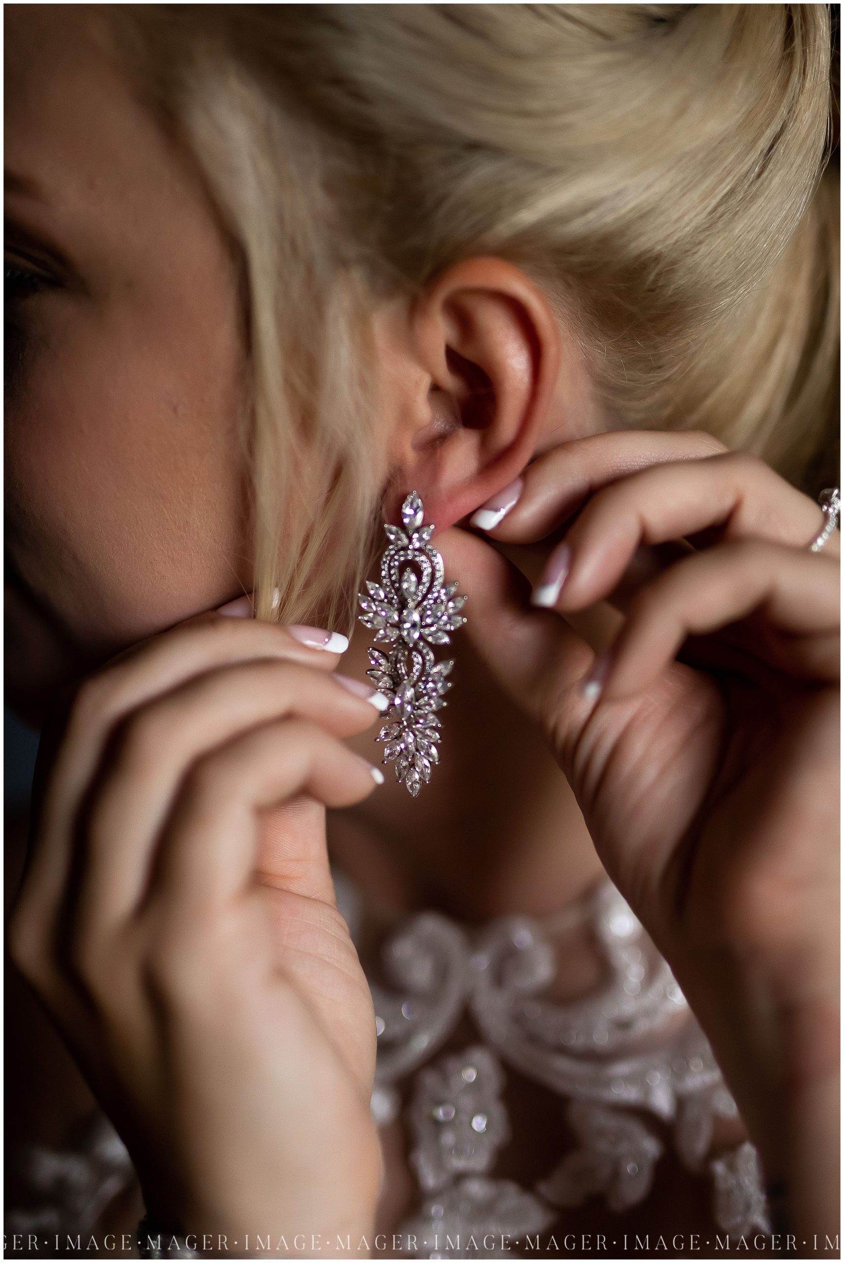 diamond drop wedding earrings