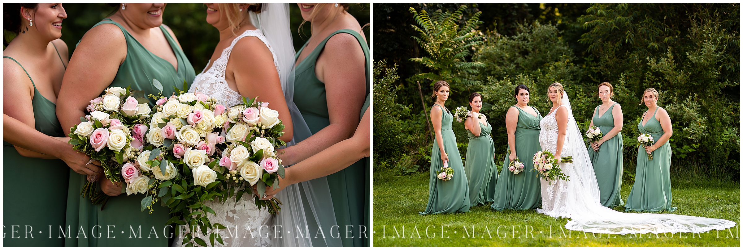 sage green bridesmaid dresses, summer wedding 