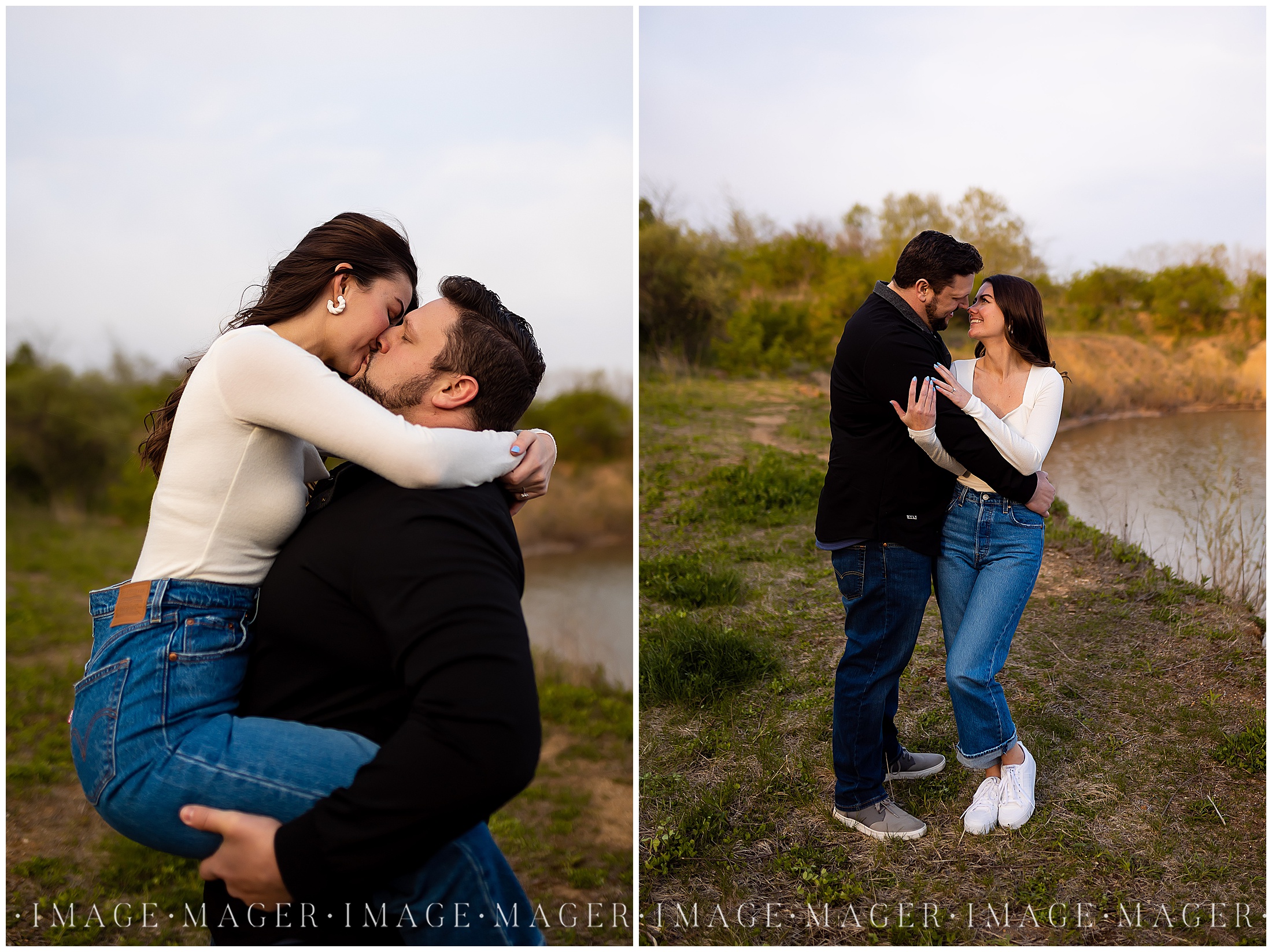 Easygoing Engagement Session at Riverbend Forest Preserve, Mahomet, Illinois